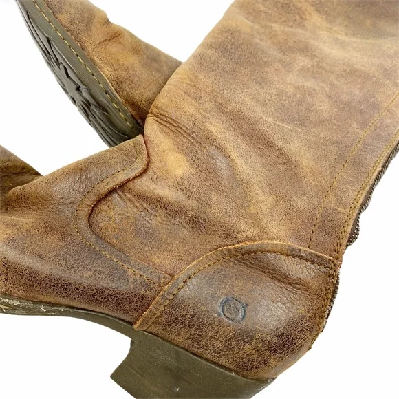 BORN Leather Knee High Riding Boots Vintage 8 - Picture 11 of 11